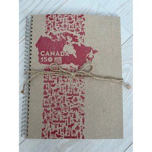 Bath & Body Works Spiral Lined Canada 150 Years Notebook Brown